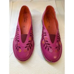 GUDRUN SJODEN LILY NAPPA SHOES HIBISCUS COLORWAY. Size EU 38 or 7.5-8 U.S. NEW!